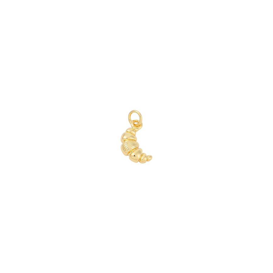 Small Gold Croissant Charm