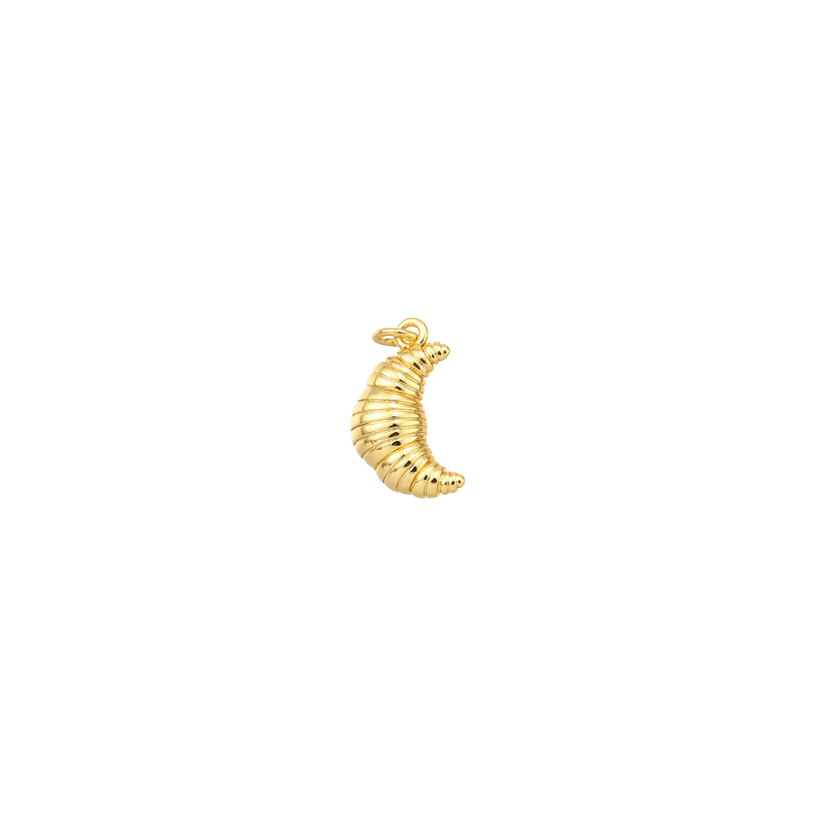 Small Gold Croissant Charm