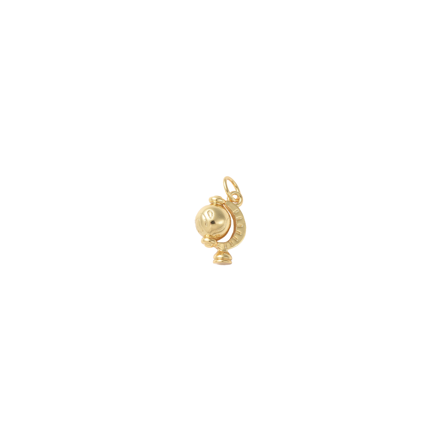 Small Gold Globe Charm