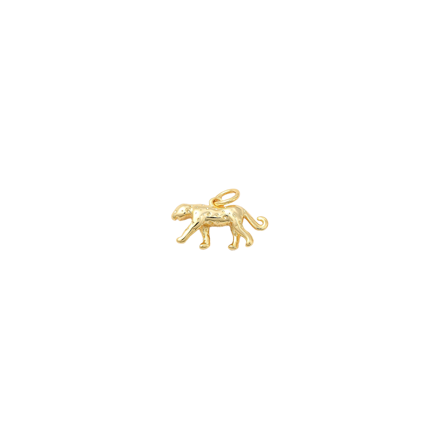 Small Gold Leopard Charm
