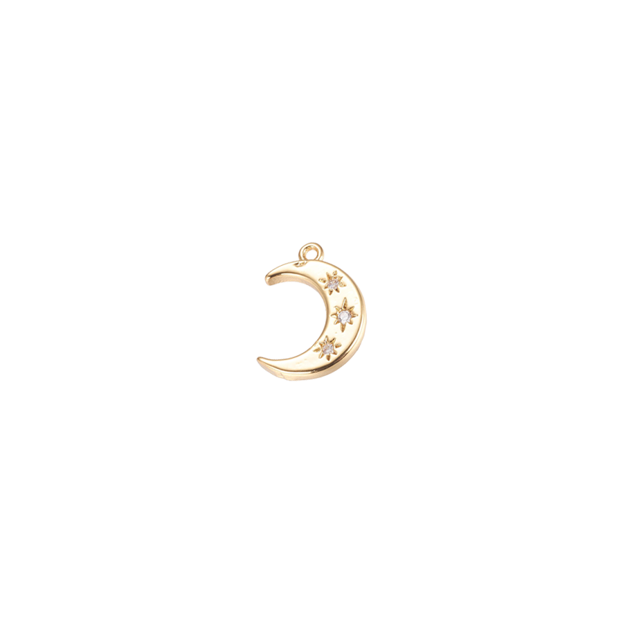 Small Gold Moon Charm
