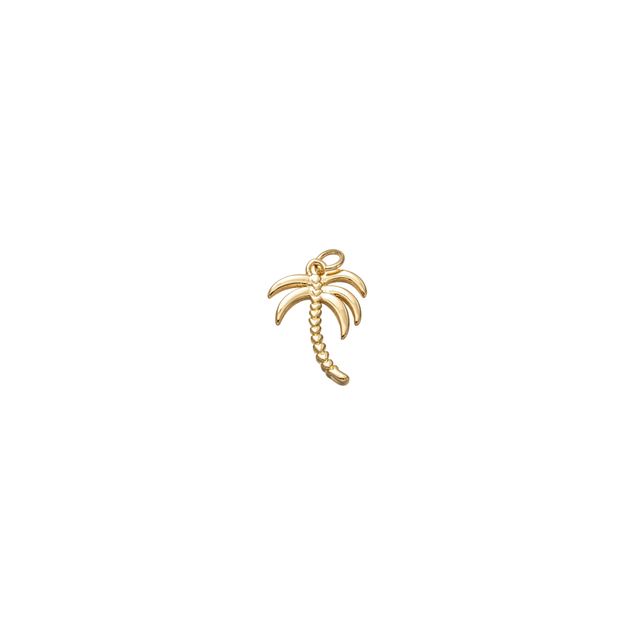 Small Gold Palm Tree Charm