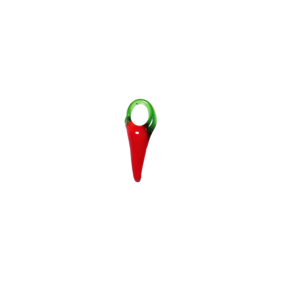 Medium Glass Chili Pepper Charm