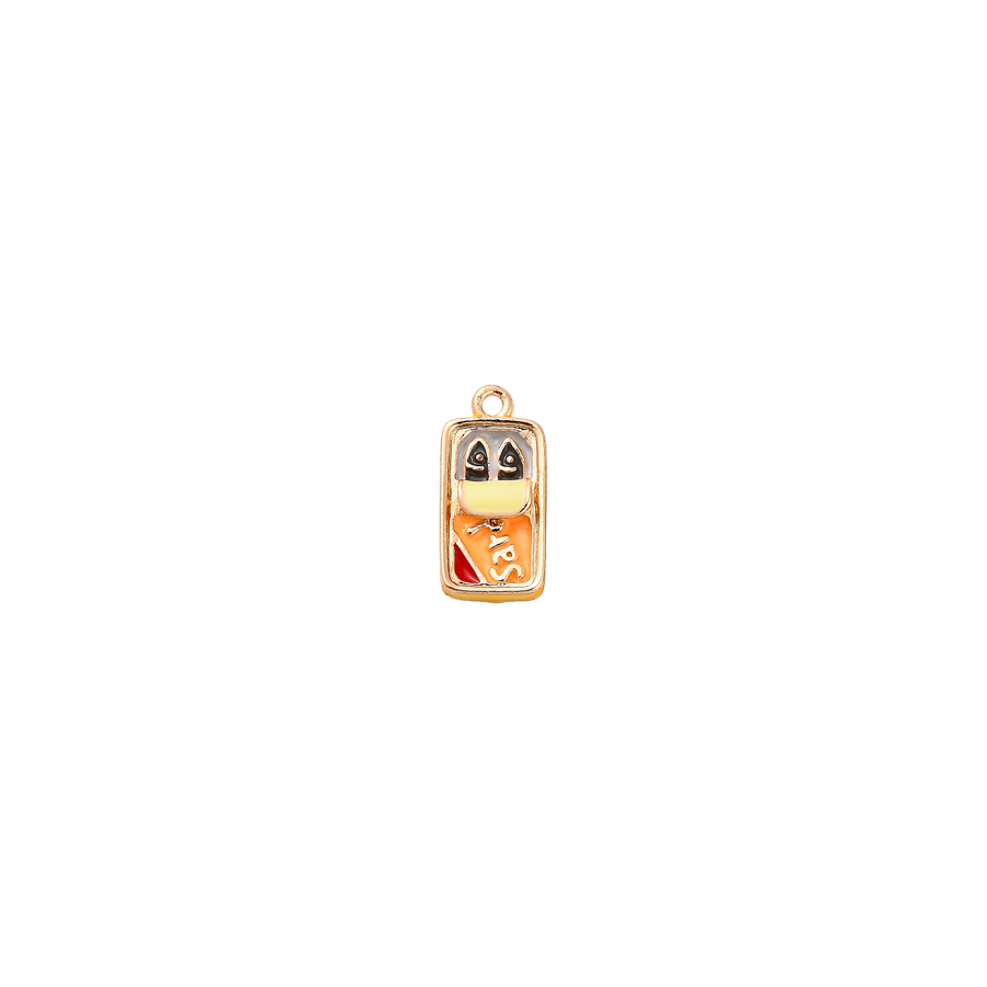 Small Gold Sardine Charm