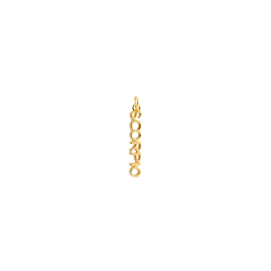 Small Gold Zodiac Sign Charm - Scorpio