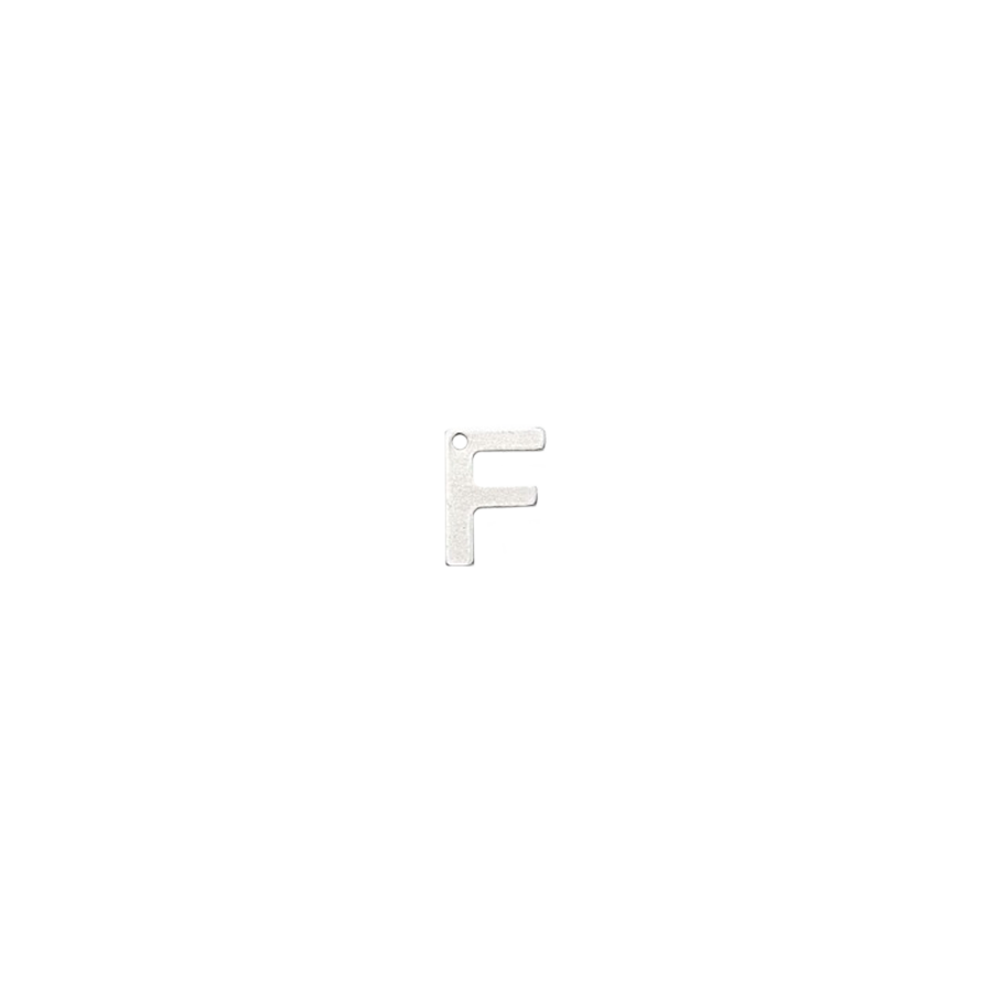 Small Silver Letter F