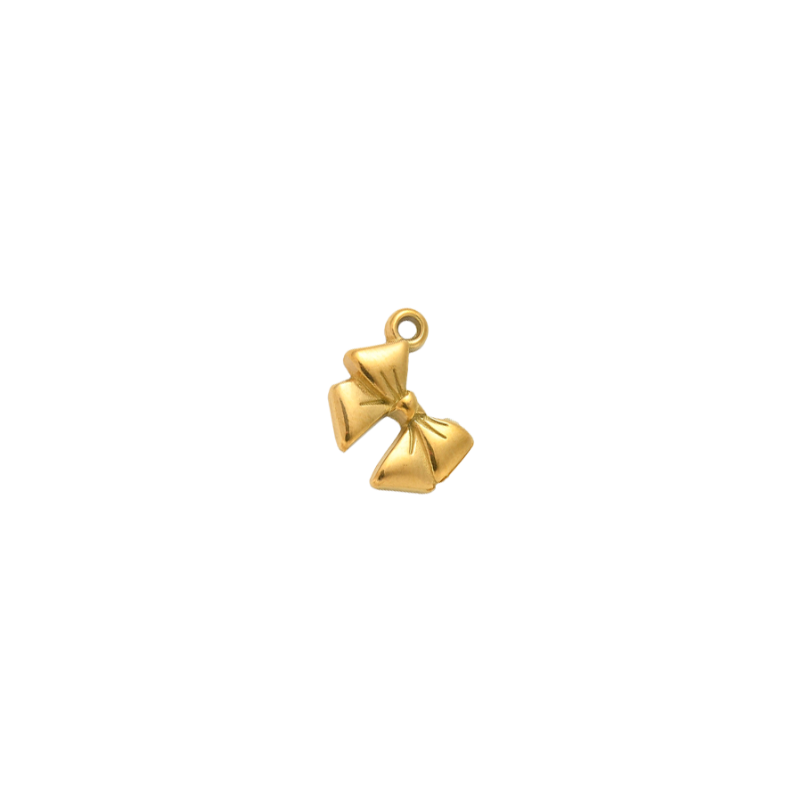 Small Gold Bow Charm