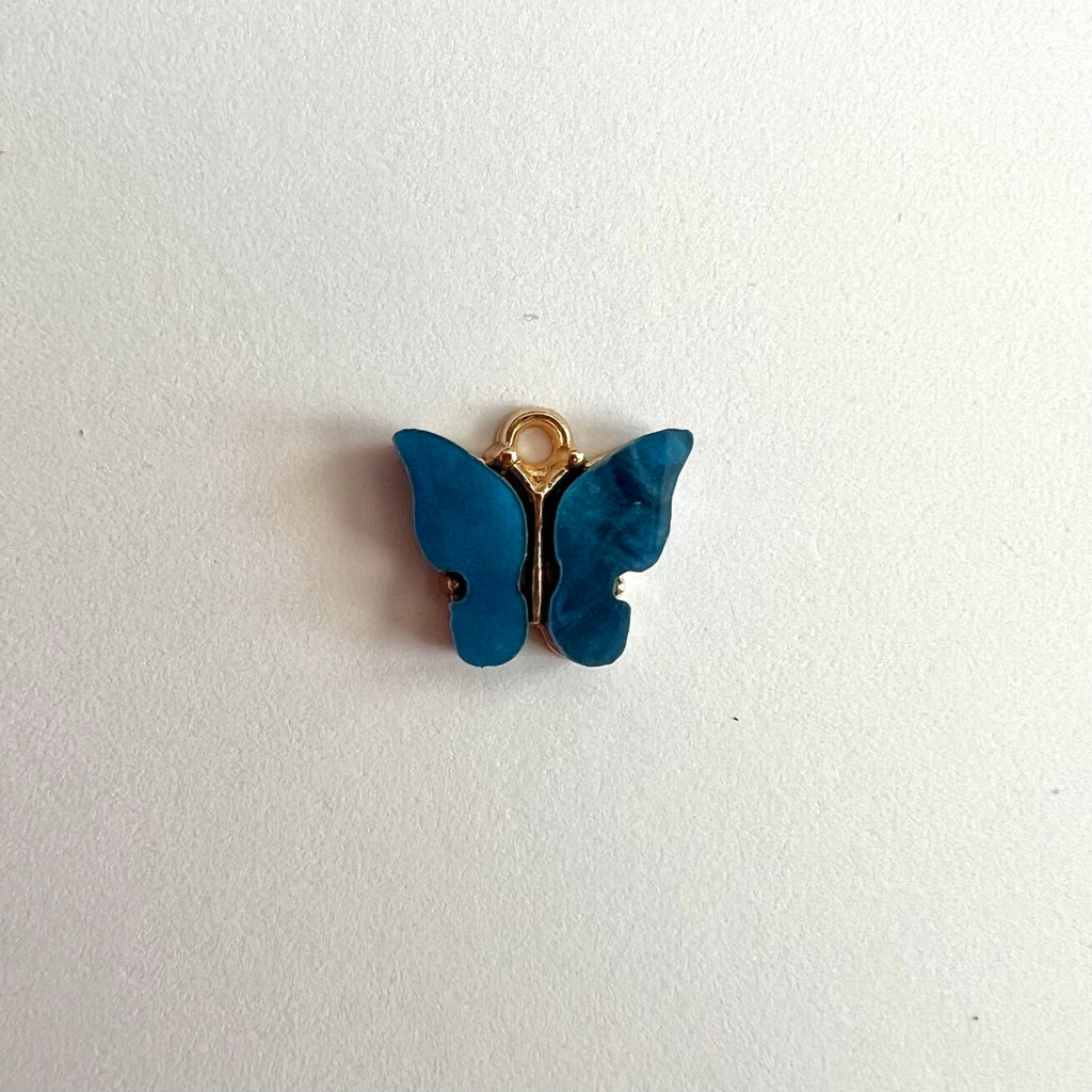 Small Blue Butterfly Charm