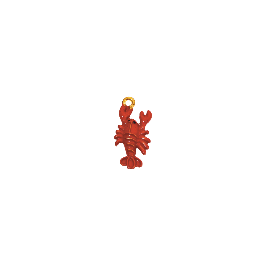 Medium Red Lobster Gold Charm