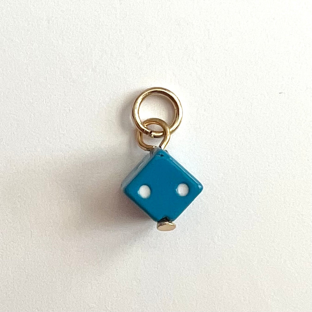 Tiny Colorful Dice Charm