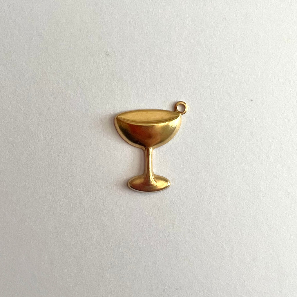 Medium Coupe Cocktail Glass Charm
