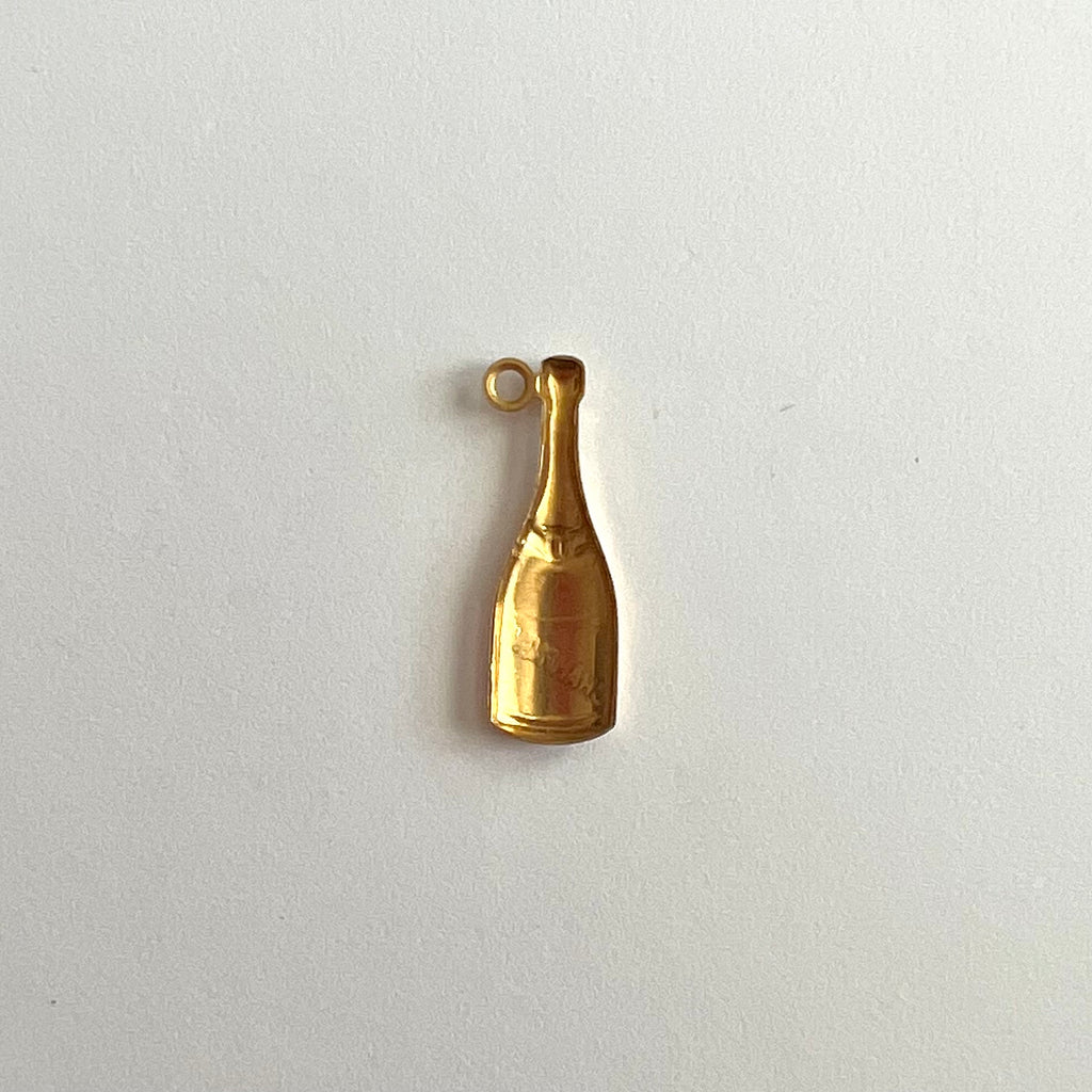 Small Champagne Bottle Charm