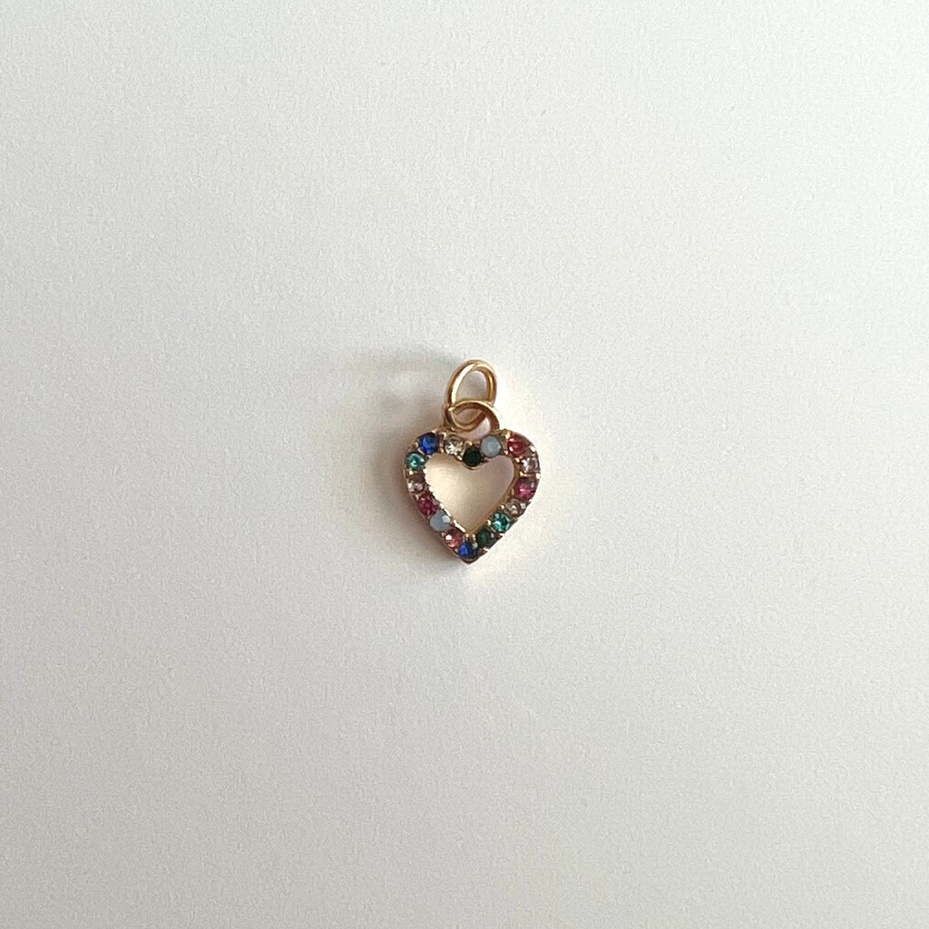 Tiny Colorful Heart Charm