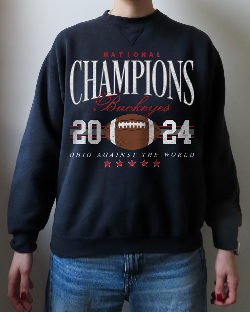 Upcycled Black National Championship Sweatshirt