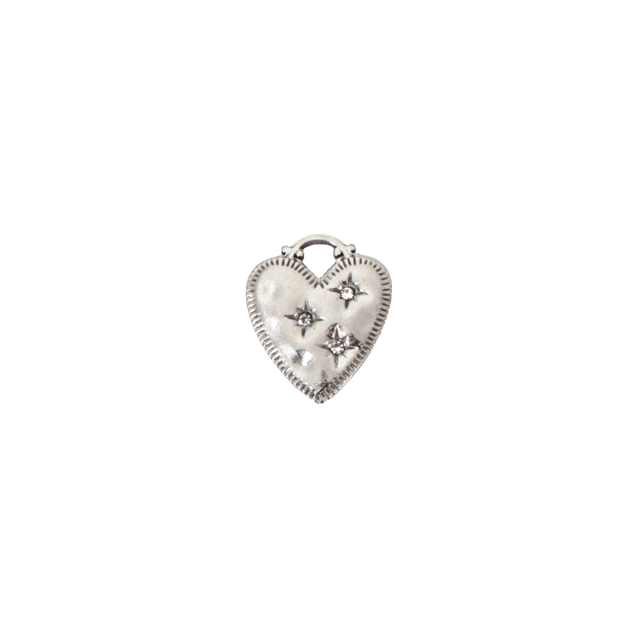 Medium Silver Sparkle Heart