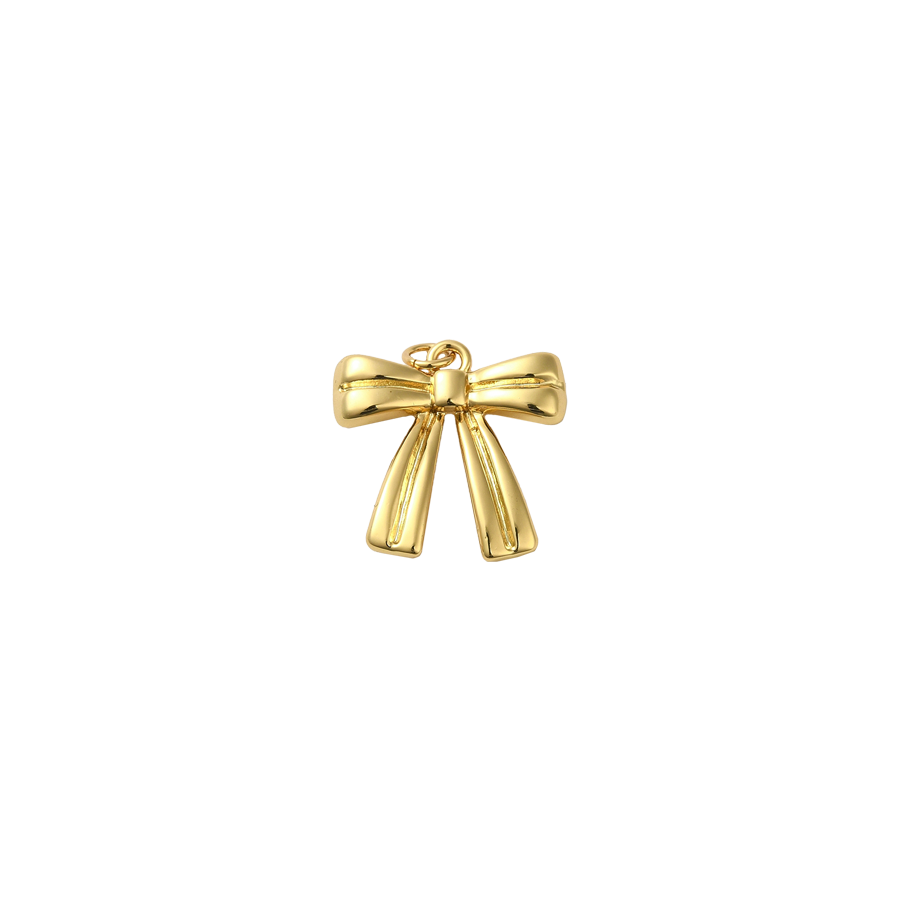 Medium Gold Bow Charm