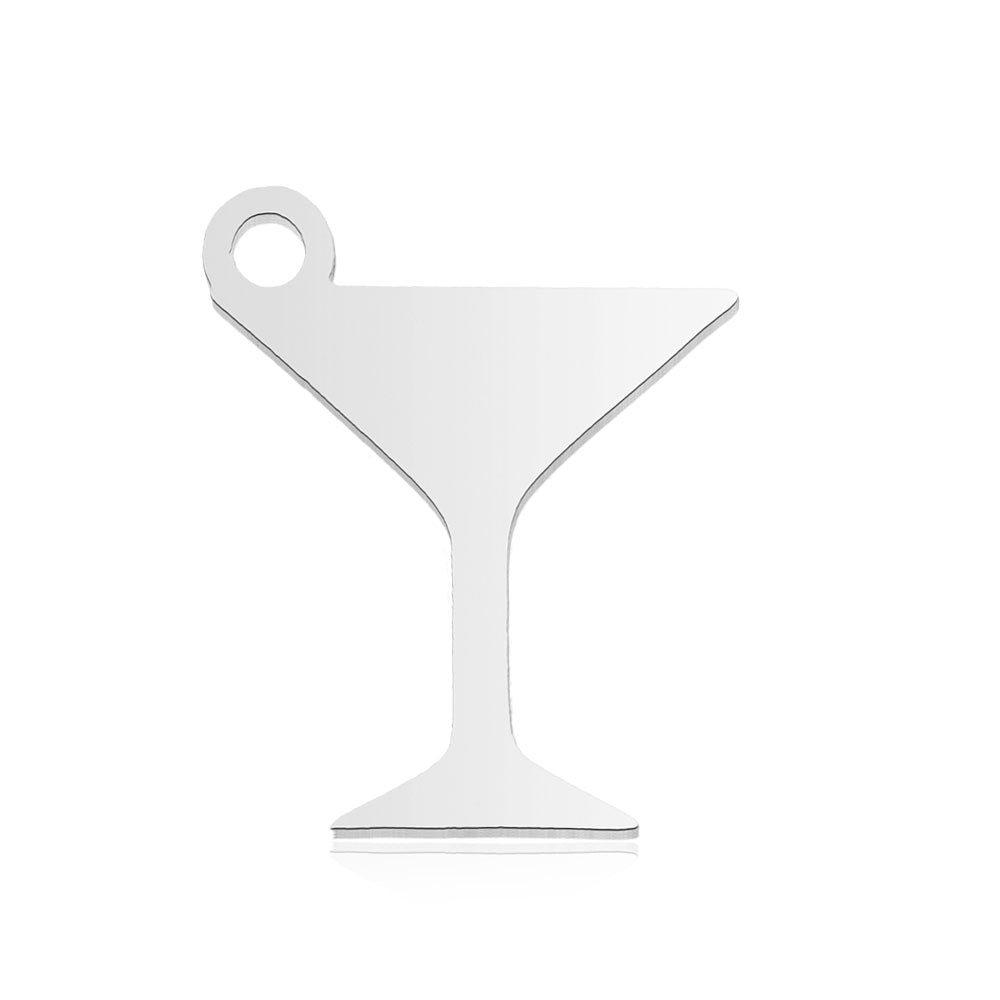 Small Martini Glass Charm