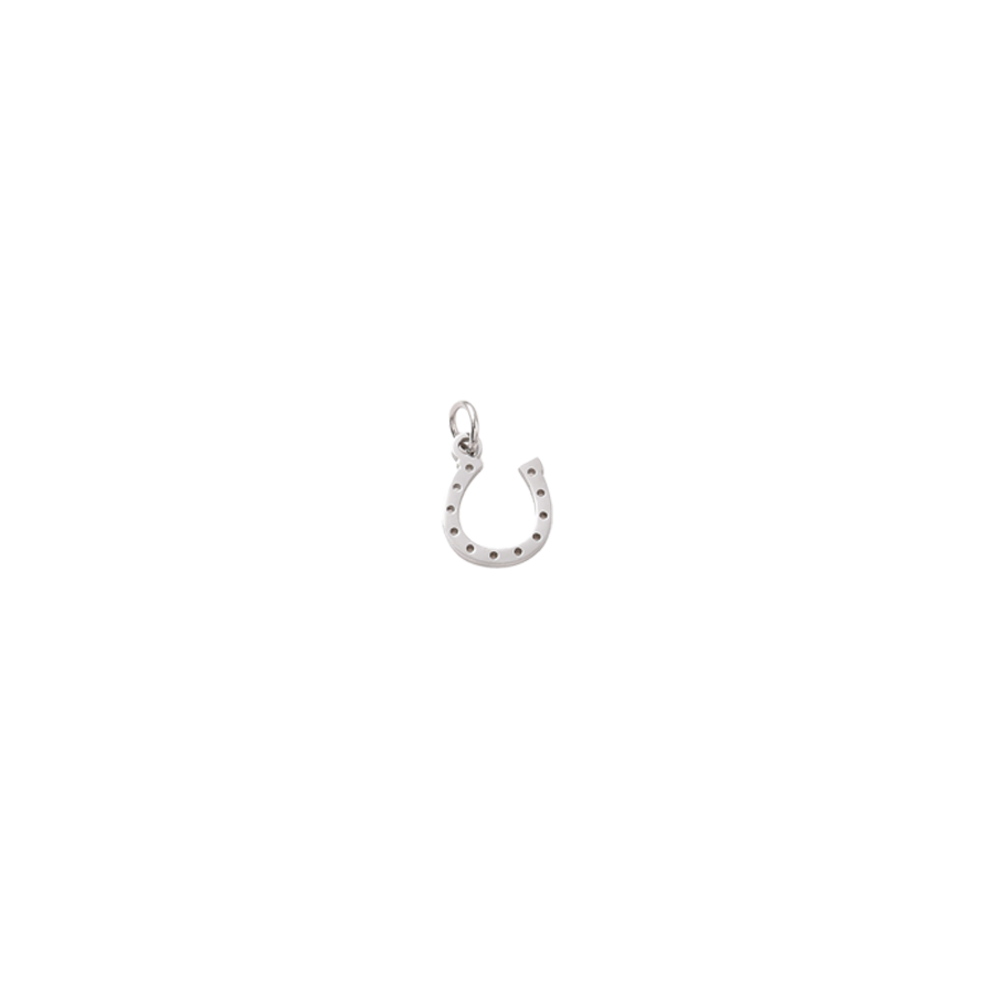 Tiny Silver Horseshoe Charm