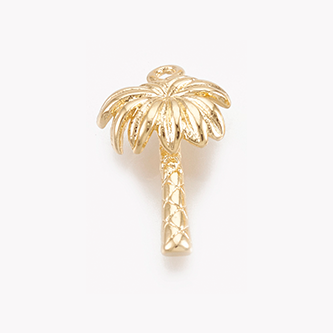 Small Gold Palm Tree Charm