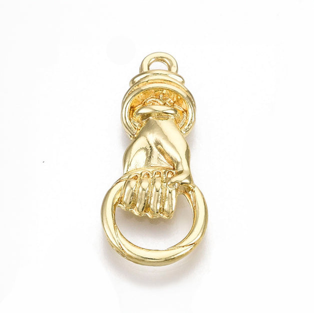 Large Hand with Ring Charm