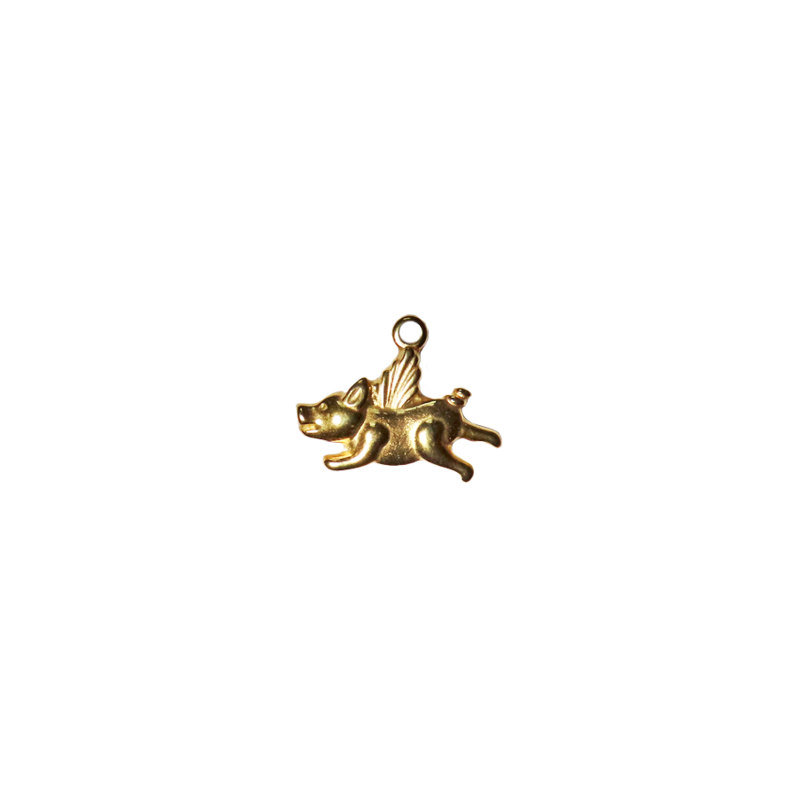 Medium Flying Pig Charm