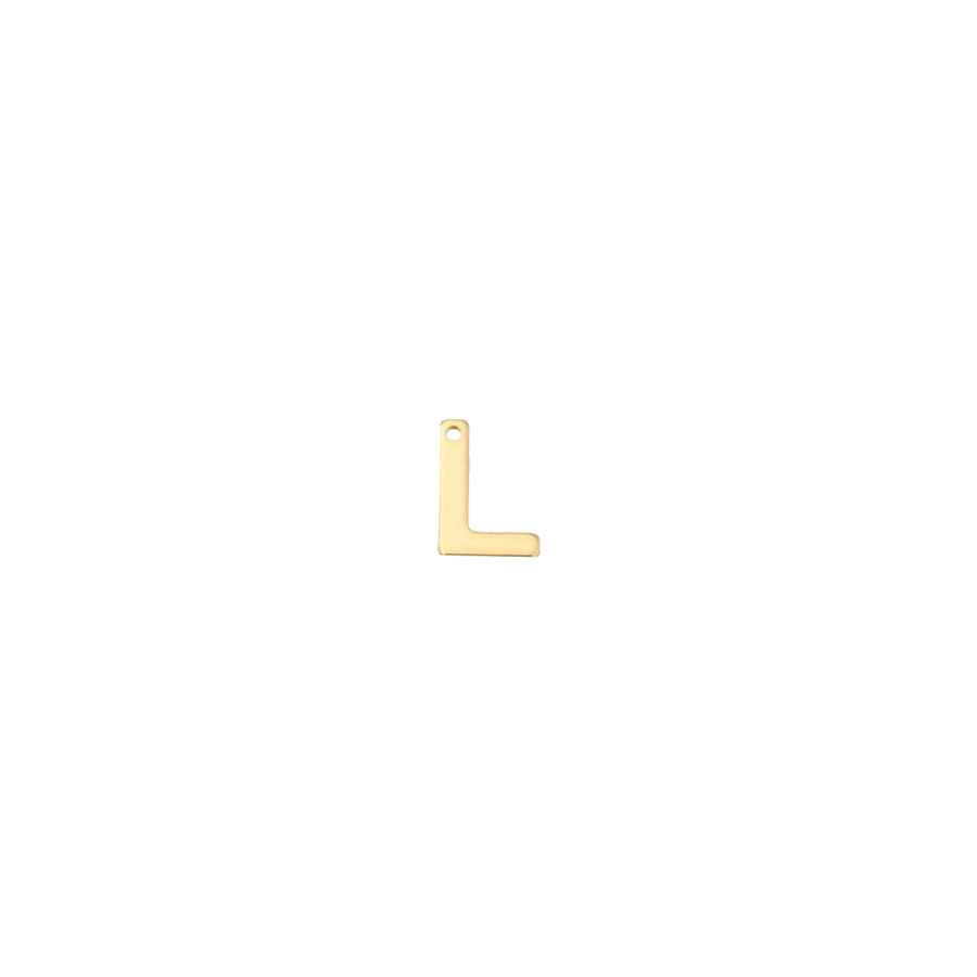 Small Gold Letter L