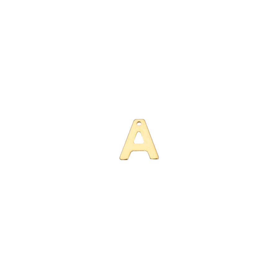 Small Gold Letter A