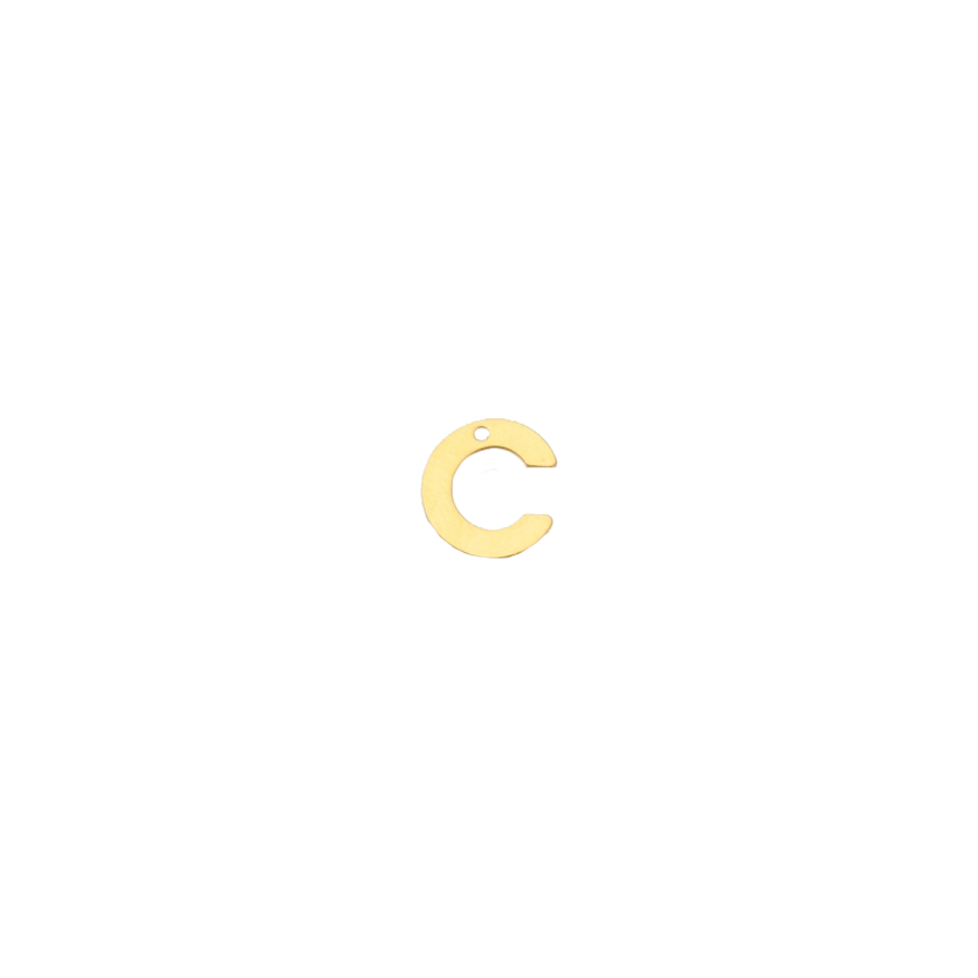 Small Gold Letter C