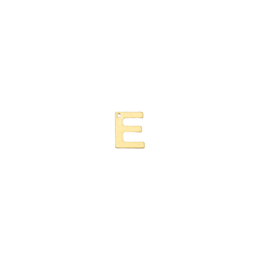 Small Gold Letter E