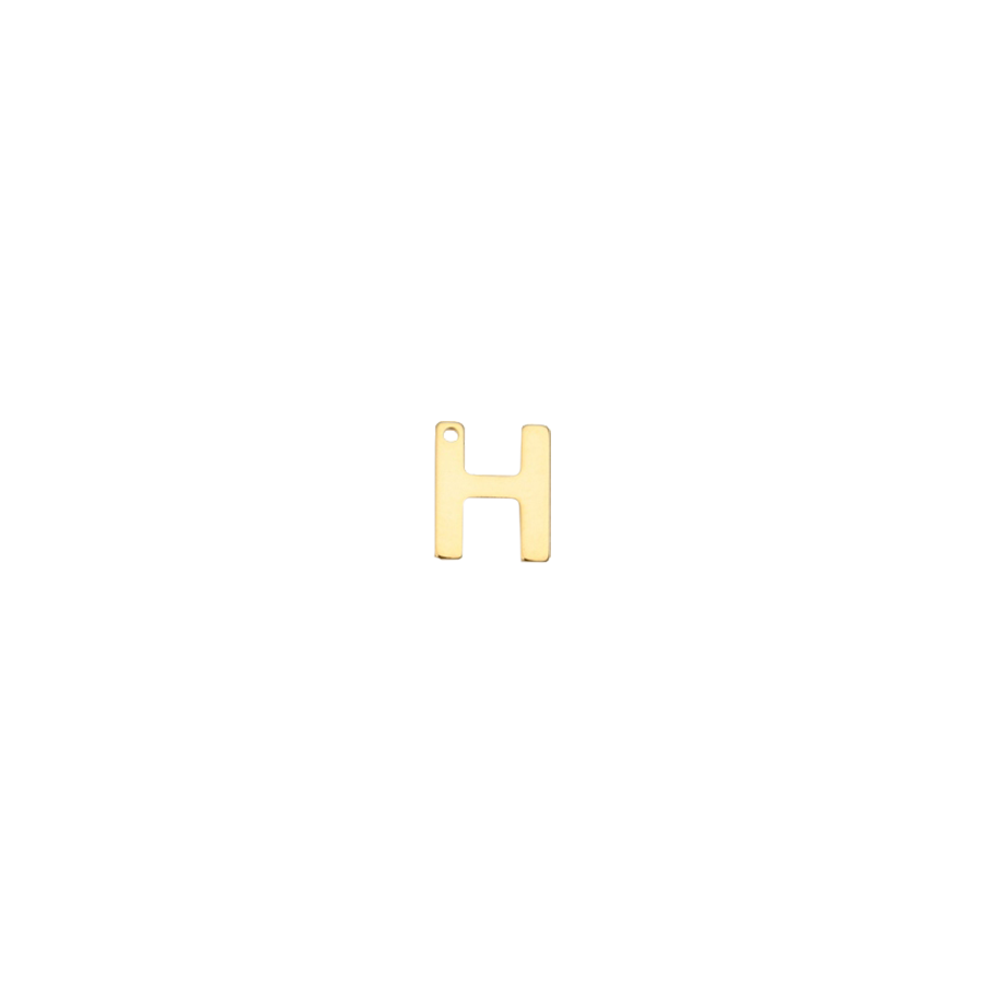 Small Gold Letter H