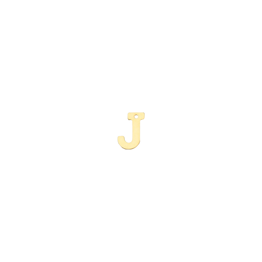 Small Gold Letter J