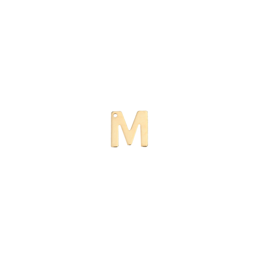 Small Gold Letter M