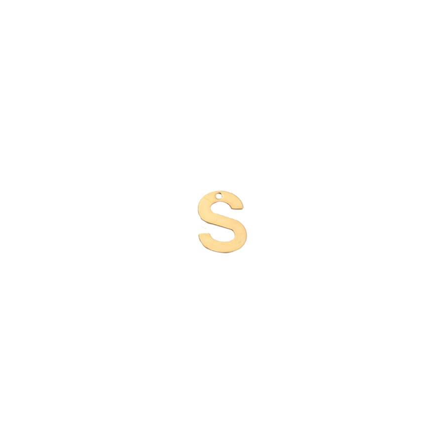 Small Gold Letter S