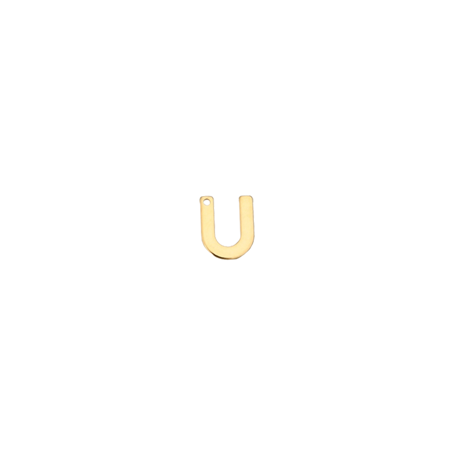 Small Gold Letter U