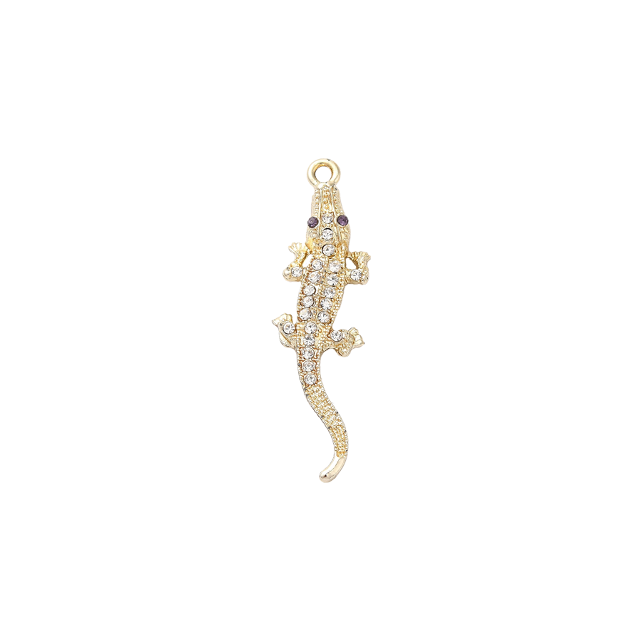 Large Gold Alligator Charm