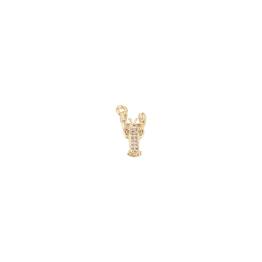 Medium Gold  Lobster Charm