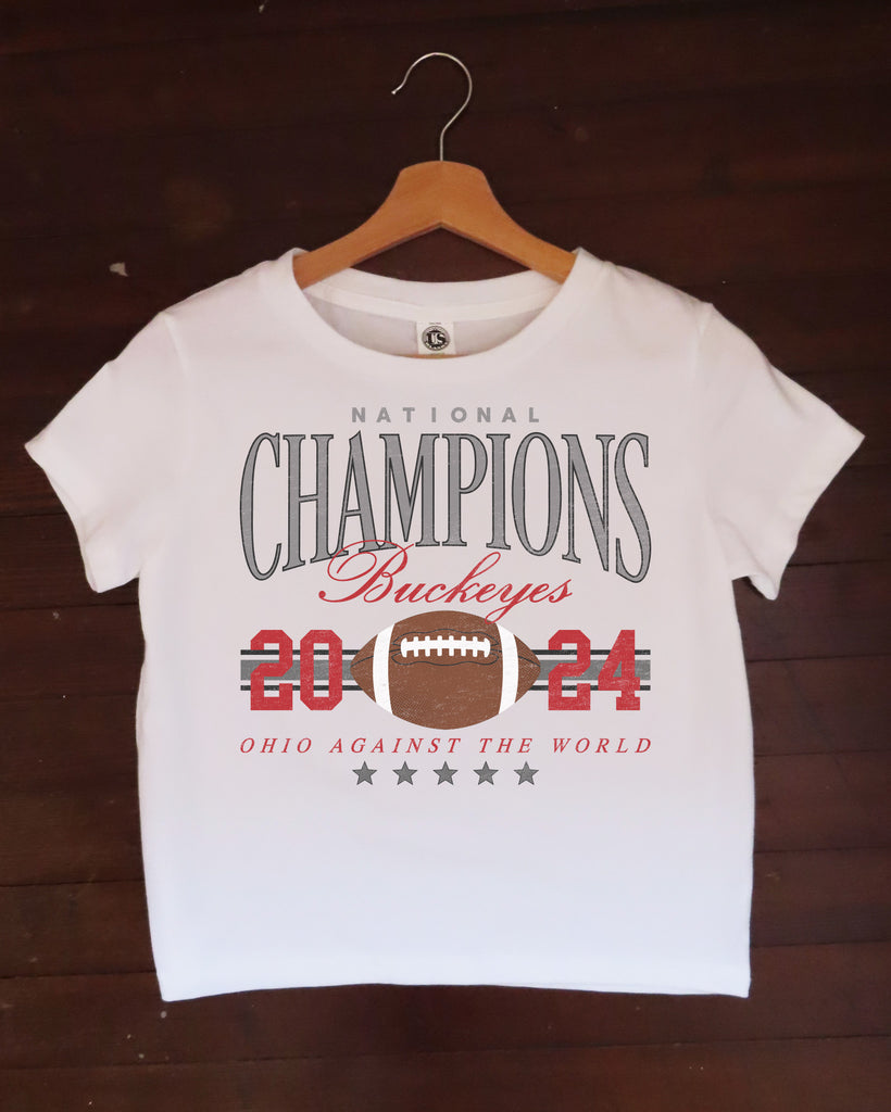 White National Champions Baby Tee