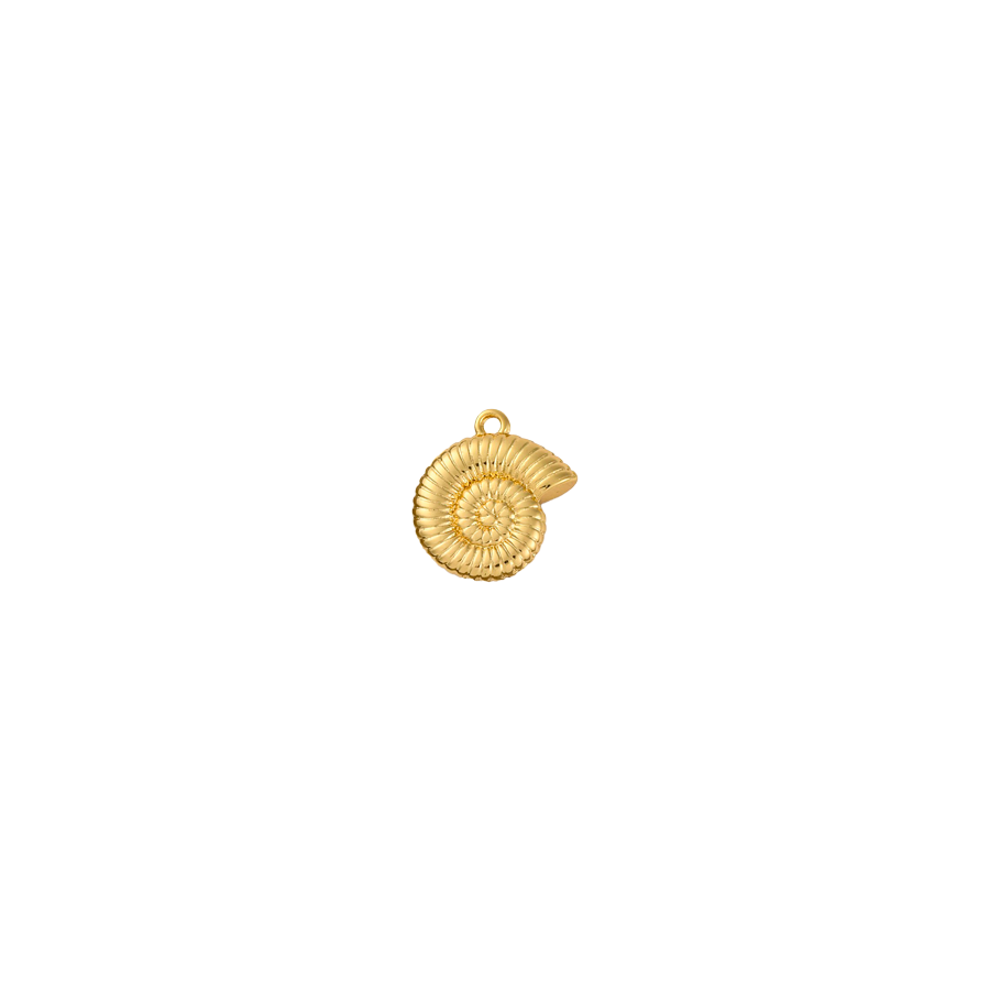 Small Gold Nautilus Shell Charm