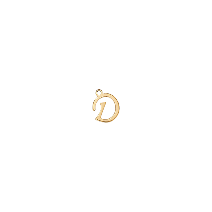 Small Gold Script D