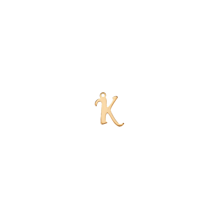 Small Gold Script K