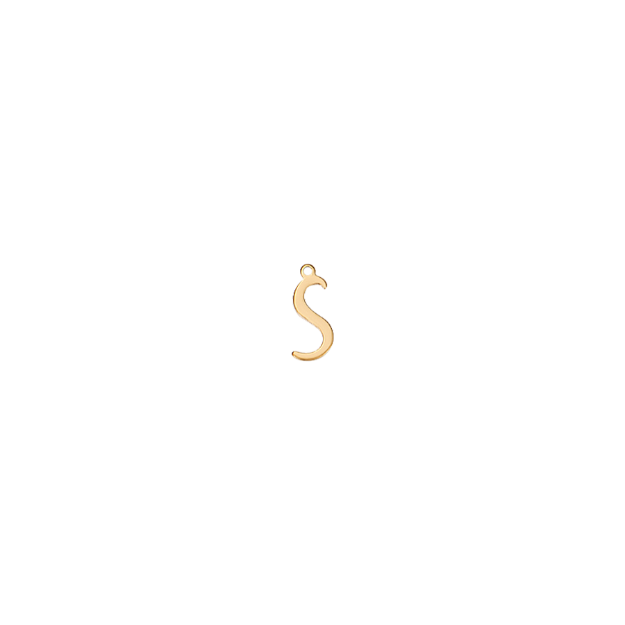 Small Gold Script S