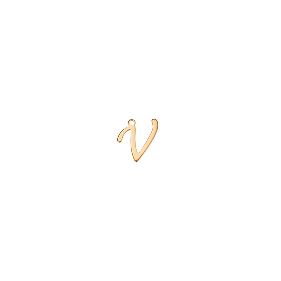 Small Gold Script V