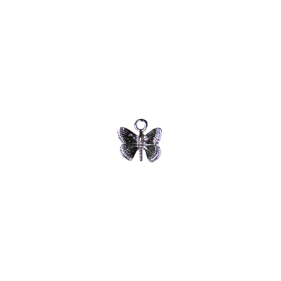 Small Silver Butterfly Charm