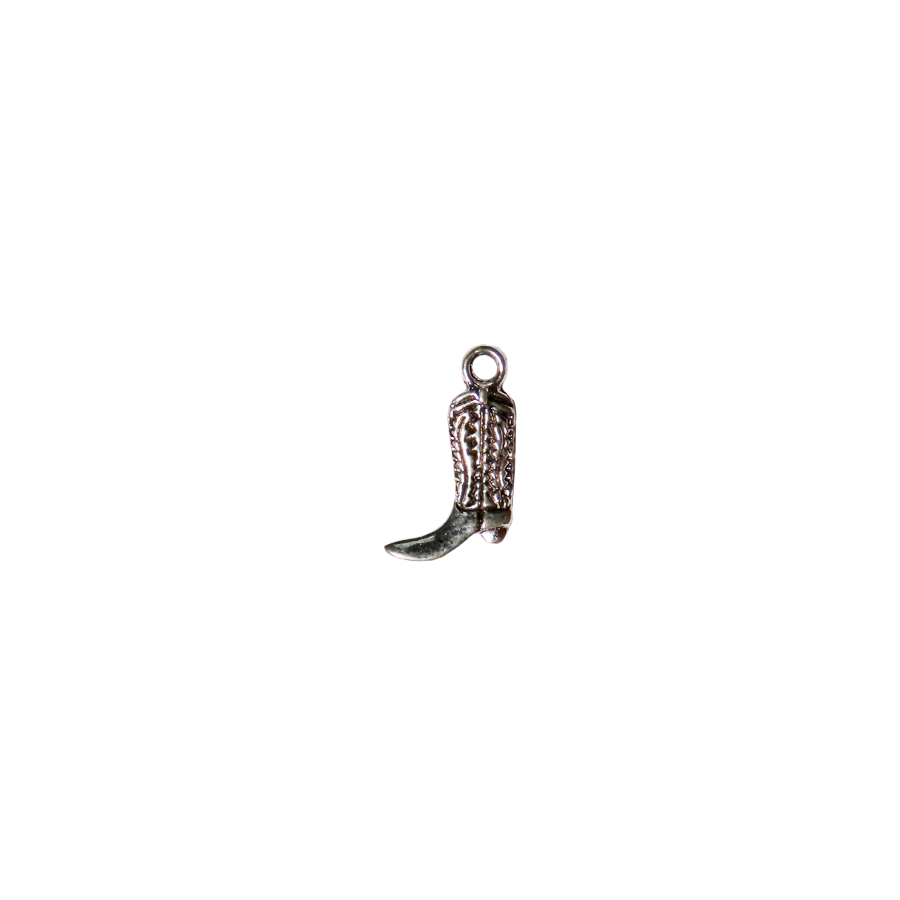 Medium Silver Cowboy Boot Charm