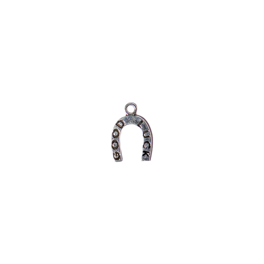 Small Silver Good Luck Horseshoe Charm