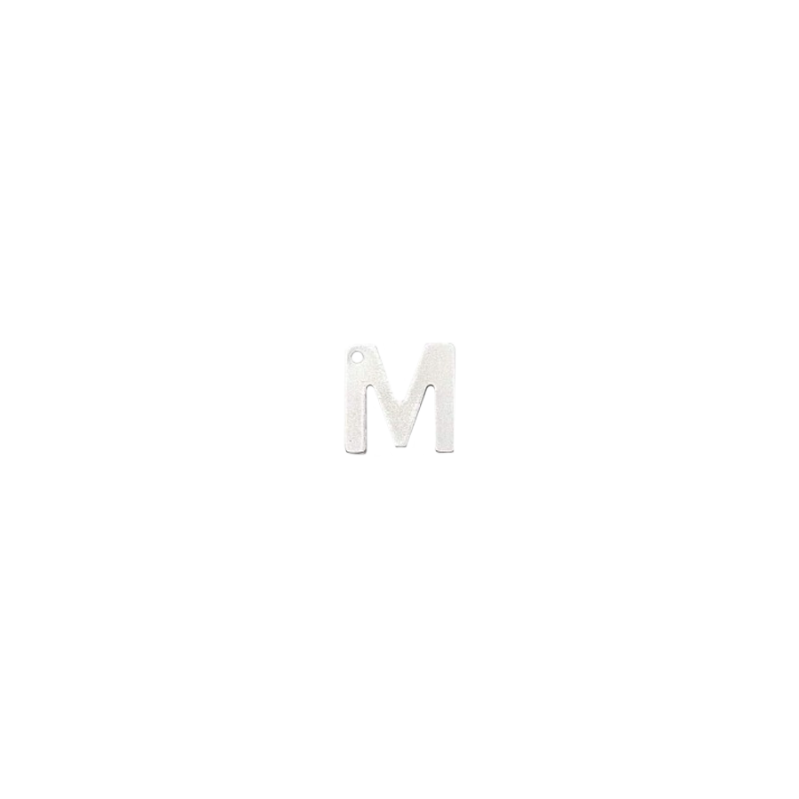 Small Silver Letter M