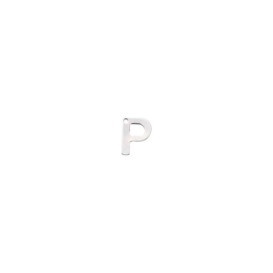 Small Silver Letter P