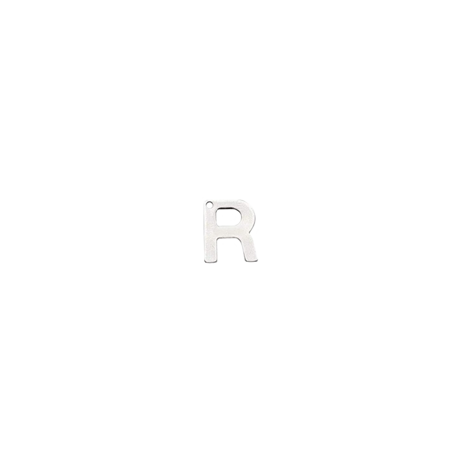 Small Silver Letter R