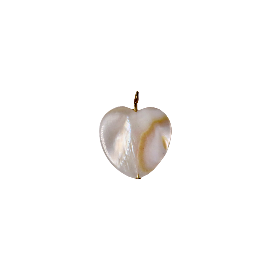 Medium Mother of Pearl Heart Charm